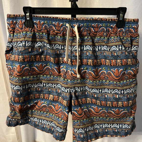 J Crew Drawstring Patterned Shorts - Size M - Picture 3 of 5
